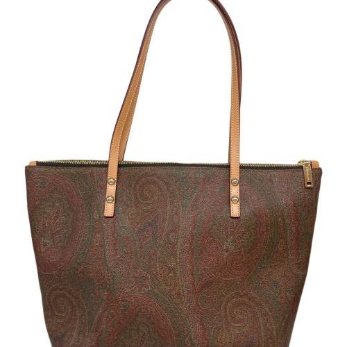 中古・古着通販】ETRO (エトロ) ポーチ付きトートバッグ ブラウン