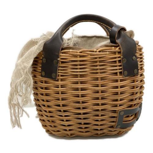 【美品！値下げ】エバゴス　eb.a.gosブライドルレザー×紅籐 BLACK ebagos エバゴス 牛ソフトボディバッグバスケット - tity