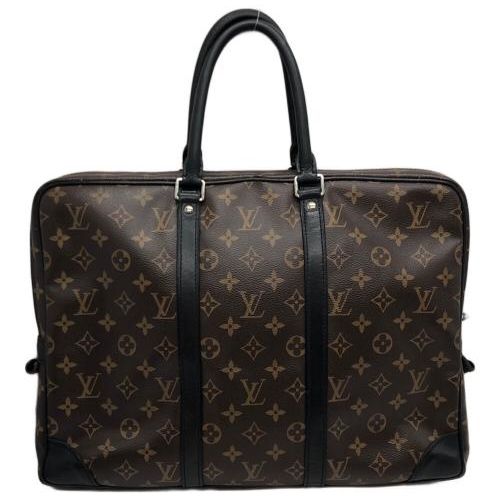 ルイヴィトン　モノグラムマカサー　2way ドキュマンヴォワヤージュ　バッグ 中古・古着通販】LOUIS VUITTON (ルイ ヴィトン) モノグラム・マカサー