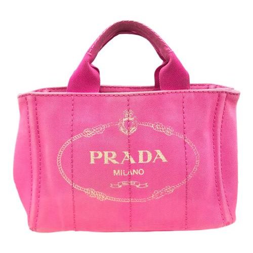 PRADA ビジュー　メタル　ピンク ハンドバッグ 装飾付き PRADA ビジュー メタル ピンク ハンドバッグ 装飾付き