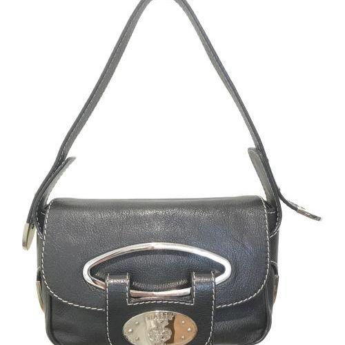 中古・古着通販】BALLY (バリー) レザーワンショルダーバッグ ブラック