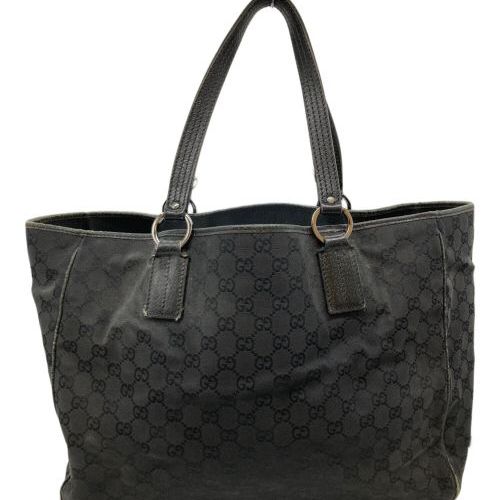 専用出品ブラック GGパターン キャンバストートバッグ　GUCCI グッチ（GUCCI) GGマーク、キャンパス、トートバッグブラック0021119を