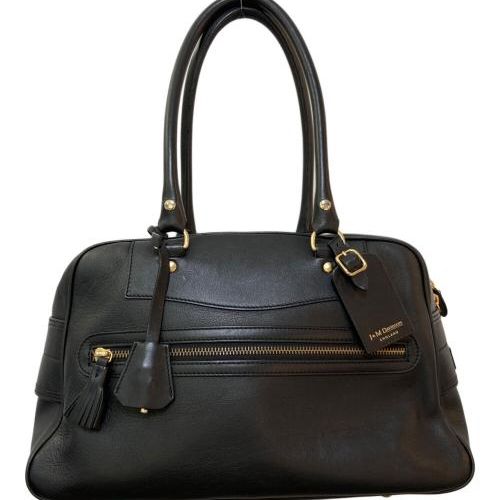 最終【美品タグ有】J&M DAVIDSON ヒョウ柄 ボストンバッグ 定価20万