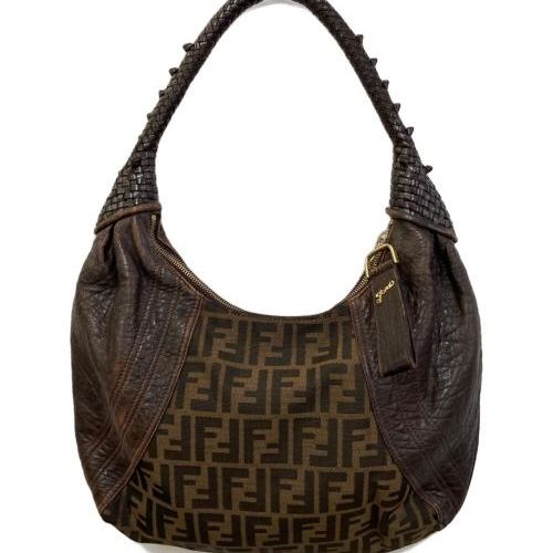 中古・古着通販】FENDI (フェンディ) ズッカ柄スパイバッグ ブラウン