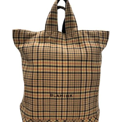 値下げしました！【BLAMINK チェック柄 トートバッグ】 中古・古着通販】BLAMINK (ブラミンク) チェック柄トートバッグ