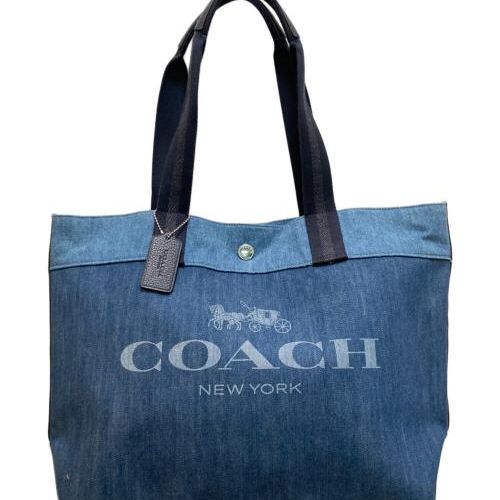 中古・古着通販】COACH (コーチ) ロゴデニムキャンバス トートバッグ