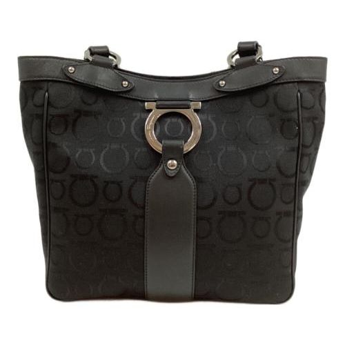 極美品 サルヴァトーレフェラガモ ガンチーニ金具 ハンドバッグ キャンバス Salvatore Ferragamo サルヴァトーレ・フェラガモ ガンチーニ2way