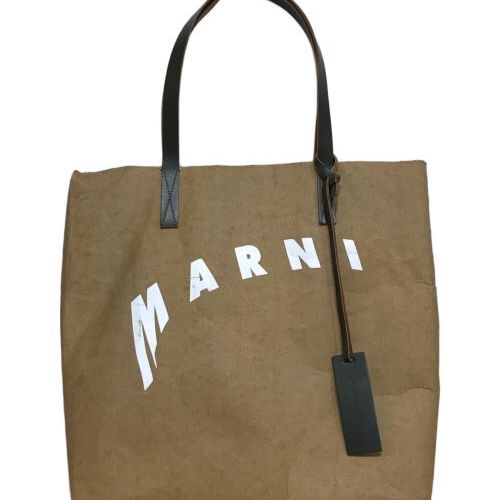 中古・古着通販】MARNI (マルニ) ロゴプリント ショッピング バッグ セルロース トートバッグ ベージュ｜ブランド・古着通販  トレファク公式【TREFAC FASHION】スマホサイト