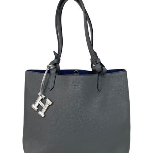 【美品・レアカラー】HIROFU ヒロフ 巾着バッグ ブルーグレー 美品・レアカラー】HIROFU ヒロフ 巾着バッグ ブルーグレー