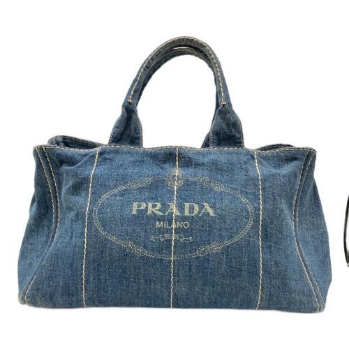 プラダ　デニムトートバッグ 中古・古着通販】PRADA (プラダ) デニムトートバッグ インディゴ