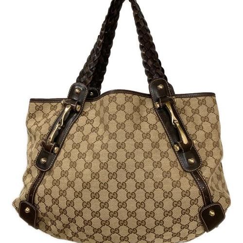 ♢万力　⑤ 中古・古着通販】GUCCI (グッチ) ホースビットGGキャンバスバッグ