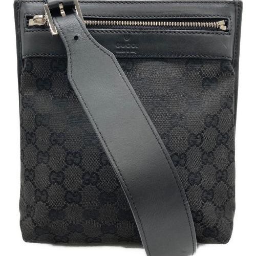 中古・古着通販】GUCCI (グッチ) GGショルダーバッグ ブラック