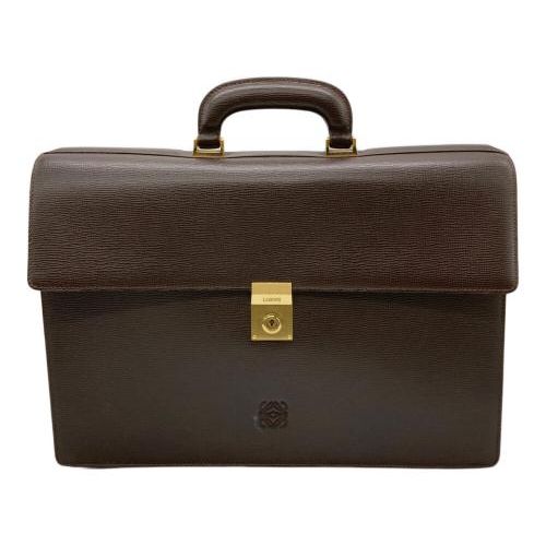 Loewe ブリーフケース 新古品 中古・古着通販】LOEWE (ロエベ) レザーブリーフケース ブラック