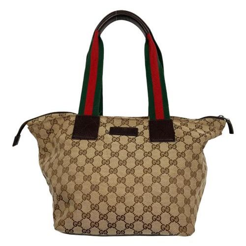中古・古着通販】GUCCI (グッチ) シェリーラインGGキャンバストート