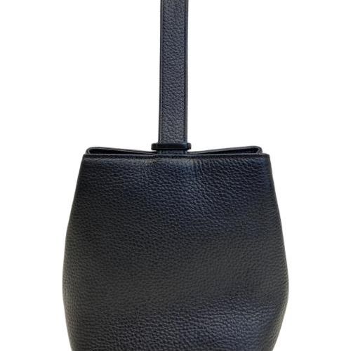 中古・古着通販】hushtug (ハッシュタグ) 巾着レザーハンドバッグ