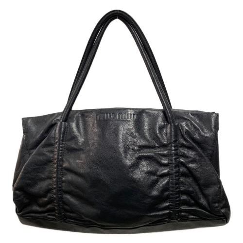 【新品未使用】ミュウ【美品】 ミュウ ミュウ(Miu Miu)ミュウ ミュウ SOFTY METAL 三つ折り財布