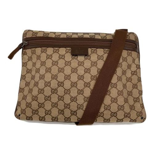 GUCCIスエード、GG柄、カラーはベージュ、斜めが掛けバッグ 中古・古着通販】GUCCI (グッチ) GG柄ショルダーバッグ ベージュ