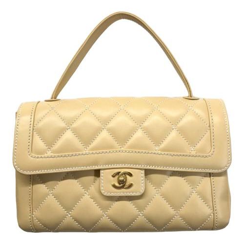 【ギャランティカードつき】CHANEL ベージュ マトラッセ 中古・古着通販】CHANEL (シャネル) マトラッセ ハンドバッグ