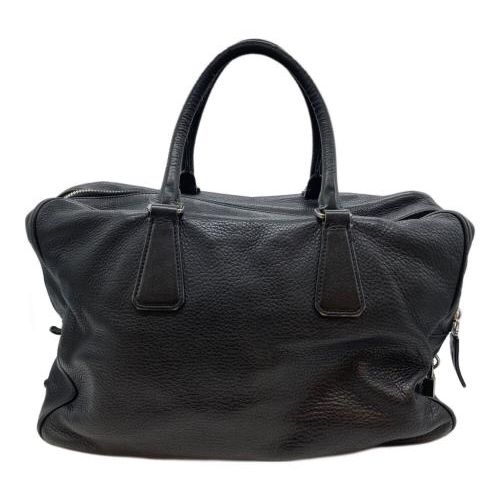 中古・古着通販】PRADA (プラダ) レザーボストンバッグ ブラック