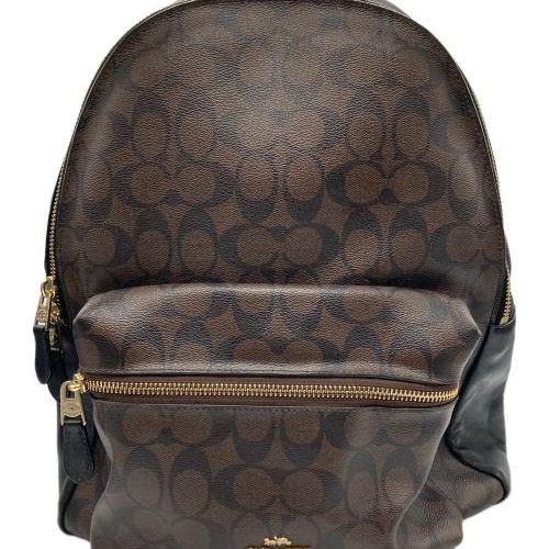 【中古品】Coach リュック(シグネチャー) 中古・古着通販】COACH (コーチ) シグネチャーレザーリュック