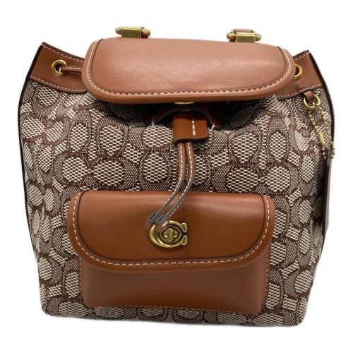【新品未使用】COACH シグネチャー ミニ コート バックパック 公式】ミニ コート バックパック バッグ チャーム・シグネチャー