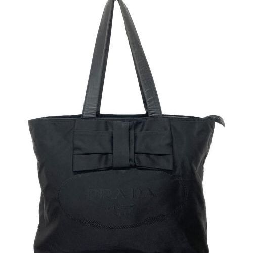 中古・古着通販】PRADA (プラダ) ジャガードロゴリボントートバッグ