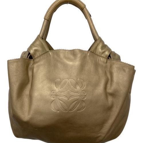 中古・古着通販】LOEWE (ロエベ) ナッパアイレ/ハンドバッグ ゴールド