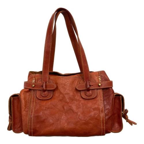 【GINGER掲載商品】 中古・古着通販】genten レザーミニボストンバッグ (ゲンテン) バッグ