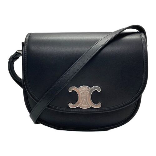 ♡関税送料込♡CELINE BESACE サドルバッグ 今日特価】CELINE クラシックブラック & ゴールド トリオンフェ