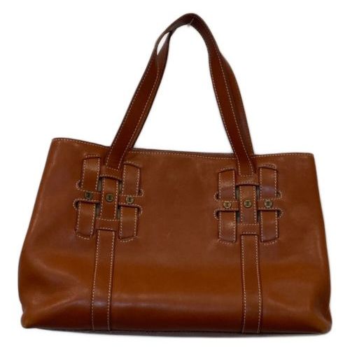 CELINE ブラウン　レザー ハンドバッグ　財布 CELINE ブラウン レザー 三つ折り財布