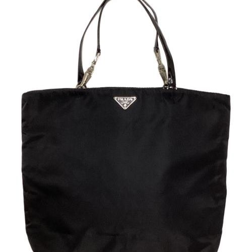 中古・古着通販】PRADA (プラダ) ナイロンミニトートバッグ ブラック