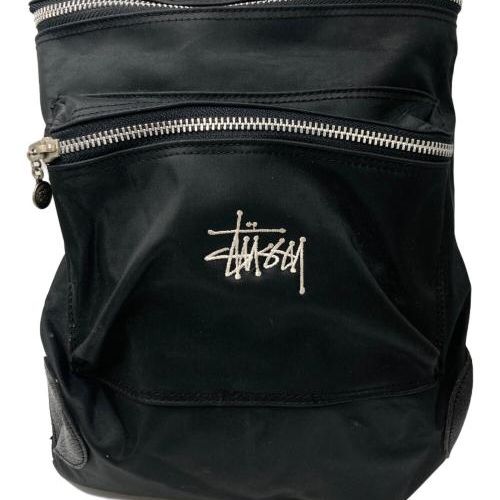 中古・古着通販】stussy (ステューシー) レザー切替 ナイロンリュック