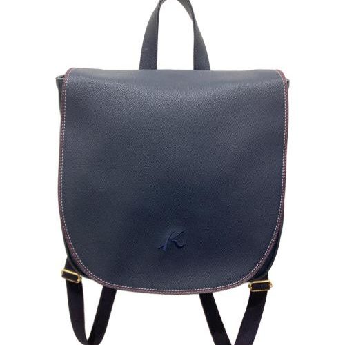 中古・古着通販】KITAMURA (キタムラ) レザーリュック ネイビー