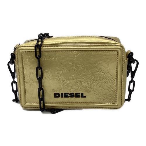 DIESEL メタルロゴ　バッグ　希少　レア　カーキ色 archive diesel y2k メタルロゴ トートバッグ 肩掛け