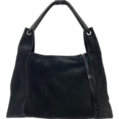 中古・古着通販】GUCCI (グッチ) スエードショルダーバッグ ブラック