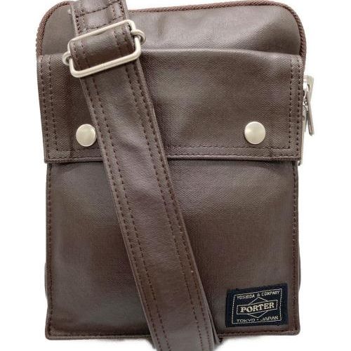 美品 PORTER ポーター フリースタイル ブラウン ハンドバッグ 中古・古着通販】PORTER (ポーター) FREE STYLE SHOULDER BAG