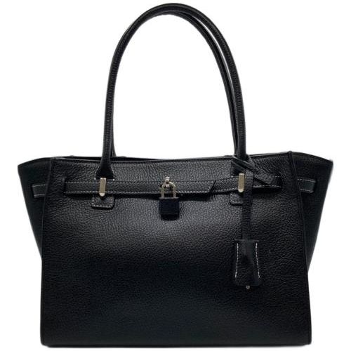 【未使用】傳濱野 デンハマノ ミーティア ハンドバッグ ブラック オールレザー 未使用級♪】傳濱野 ハマノ ミーティア ハンドバッグ カデナ