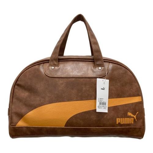 激レア！PUMA/プーマ　ボストンバッグ　ブラウン　ビンテージ　ブラウン 中古・古着通販】PUMA (プーマ) Fレザーminiボストンバッグ ブラウン