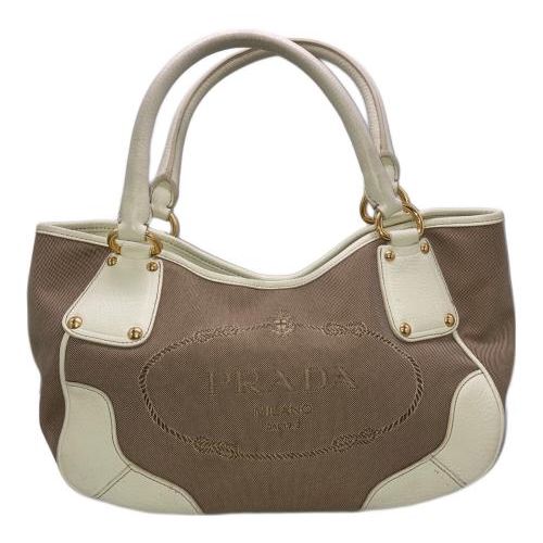中古・古着通販】PRADA (プラダ) ロゴジャガードレザー切替