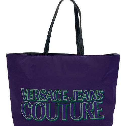 中古・古着通販】VERSACE JEANS COUTURE (ヴェルサーチ ジーンズクチュール) ロゴプリントトートバッグ パープル  サイズ:-｜ブランド・古着通販 トレファク公式【TREFAC FASHION】スマホサイト