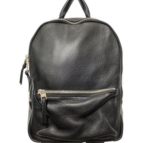 新品未使用品　  レザーリュック ブラック P.i.d】レザーバックパック （ブラック） -ファッション通販