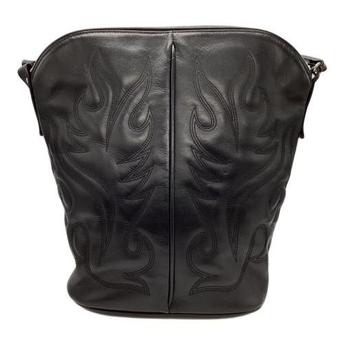 新品未使用　TOGA Western shoulder bag ブラック　レザー TOGA TOO/トーガトゥ】Western shoulder bag half：ショルダー