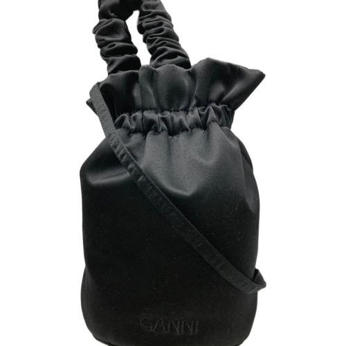 中古・古着通販】GANNI (ガニー) 巾着ショルダーバッグ ブラック