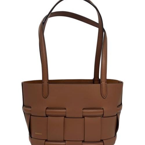 中古・古着通販】ORSETTO (オルセット) レザーハンドバッグ ブラウン