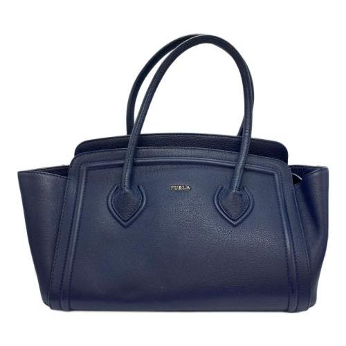 中古・古着通販】FURLA (フルラ) レザートートバッグ ネイビー