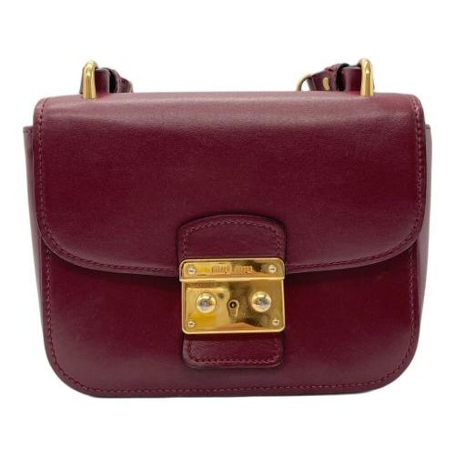美品　miumiu　ミュウミュウ　フリル　ショルダーバック　ボルドー　アーカイブ 美品 miumiu ミュウミュウ フリル ショルダーバック ボルドー