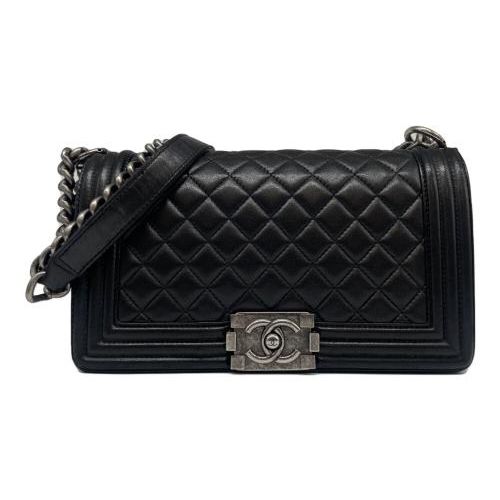 中古・古着通販】CHANEL (シャネル) ボーイシャネル 25 ブラック