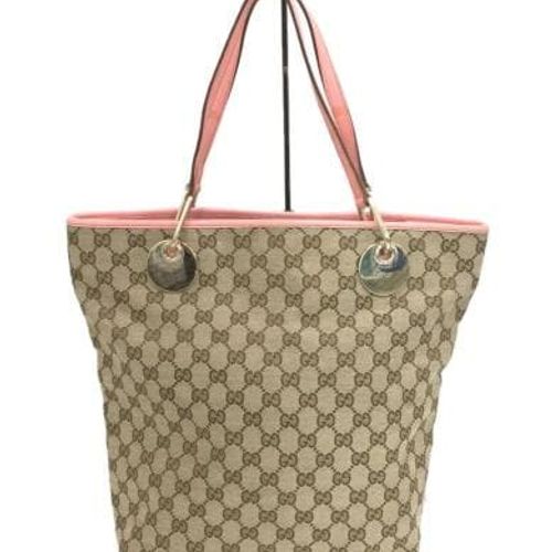 Gucci Canvas Tote Bag Beige GG canvas 120840 From Japan | eBay