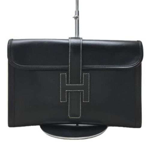 HERMES(エルメス) / クラッチバッグ[仕入]/レザー/ブラック/無地// | 中古品の販売・通販ならセカンドストリート