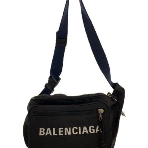 BALENCIAGA ♪ ボディバッグ ベルトバッグ ♪ WHEEL ブラック BALENCIAGA(バレンシアガ) / WHEEL/ベルトバッグ/刺繍ロゴ